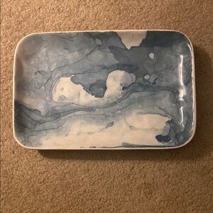 Tag Blue and White Marble Serving Tray